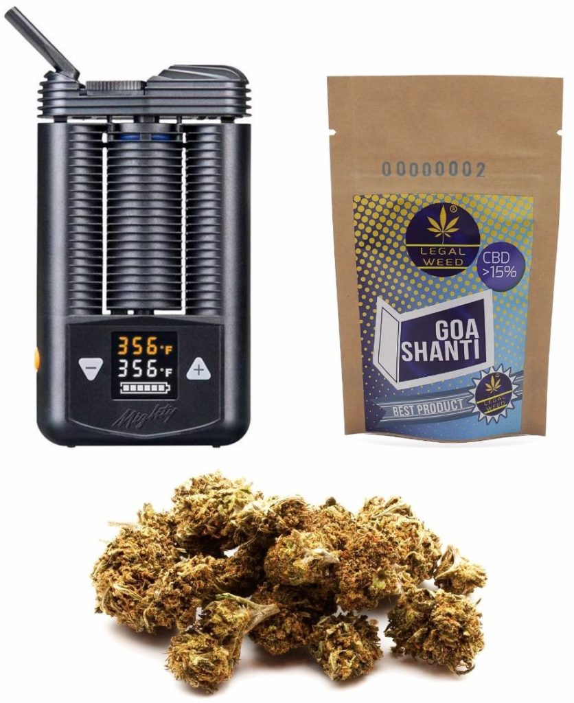 proposta PuntoG pacchetto vaporizzatore con cannabis legale ad alto CBD