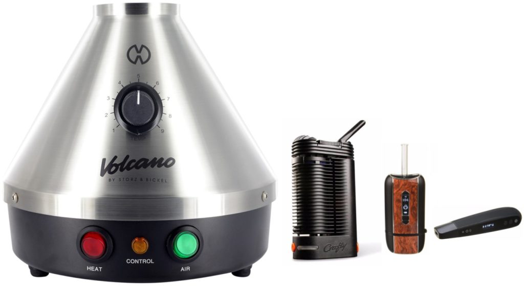 Vaporizzatori di vario tipo per cannabis legale