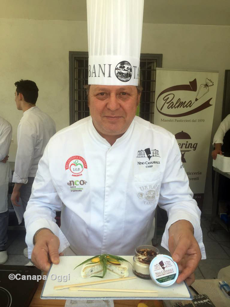Canapa Campana, al Canapa Day 2018 lo chef Nino Cannavale e il suo Tiramisù alla Canapa