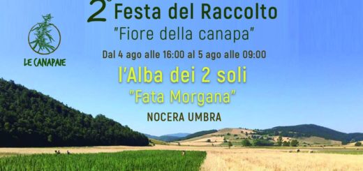 Le Canapaie e la Festa del Raccolto 4 agosto 2018 a Nocera Umbra