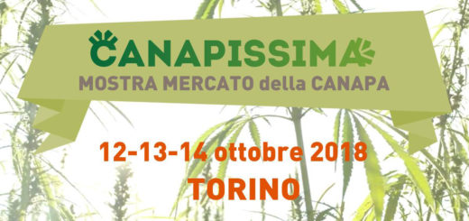 Canapissima a Torino dal 12 al 14 ottobre 2018