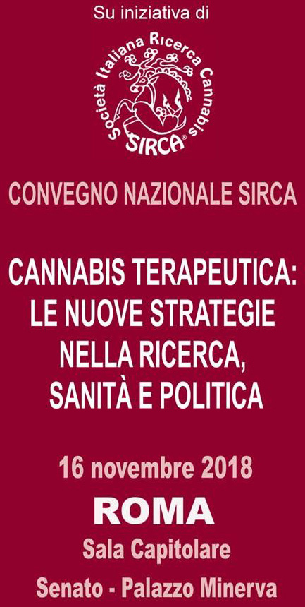 Cannabis Terapeutica al Senato il 16 novembre 2018