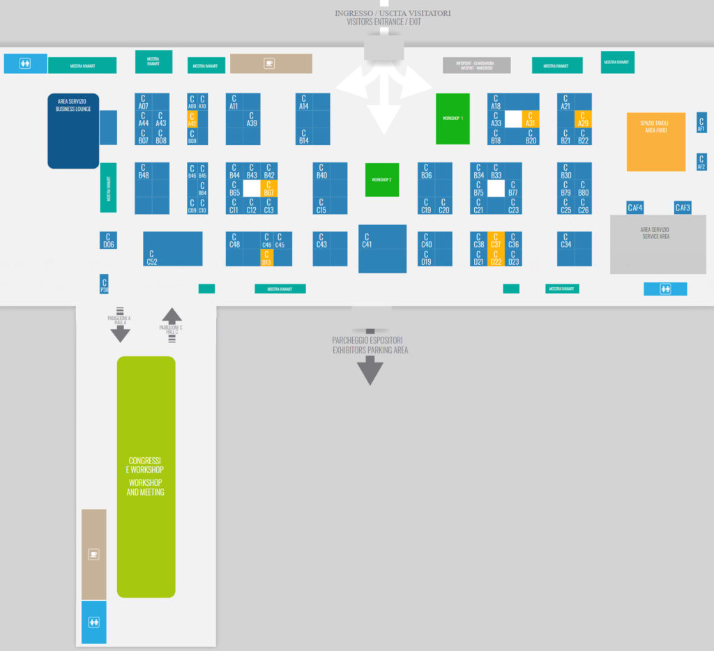 Canapa Expo di Milano 2019 mappa dell'esposizione