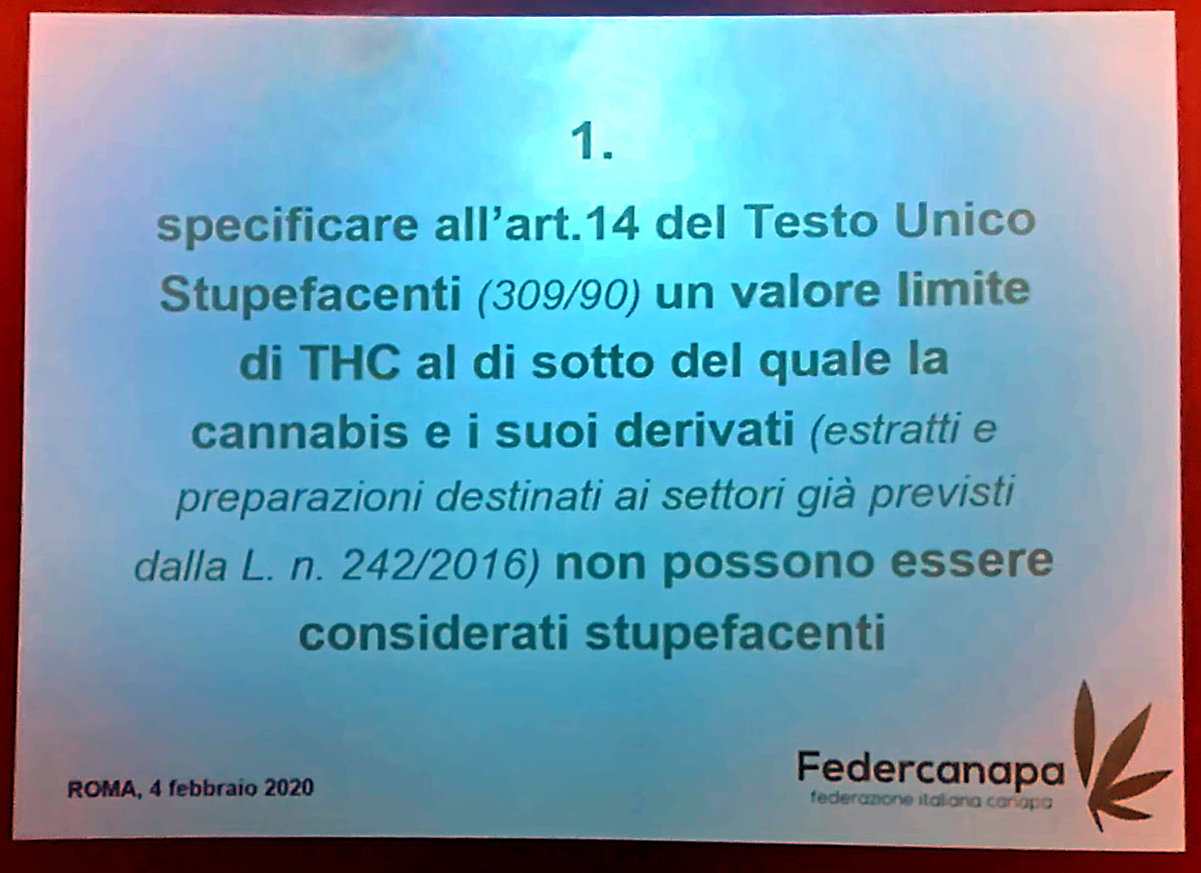 Federcanapa e la necessità di cambiare passo