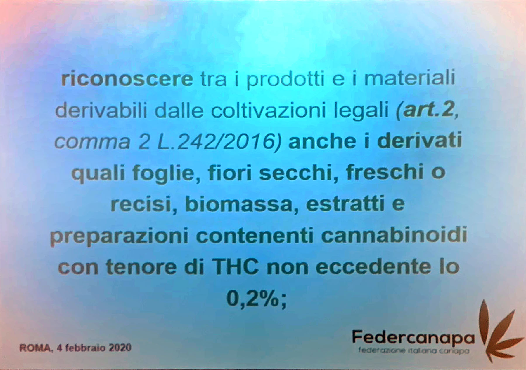 Federcanapa e la necessità di cambiare passo