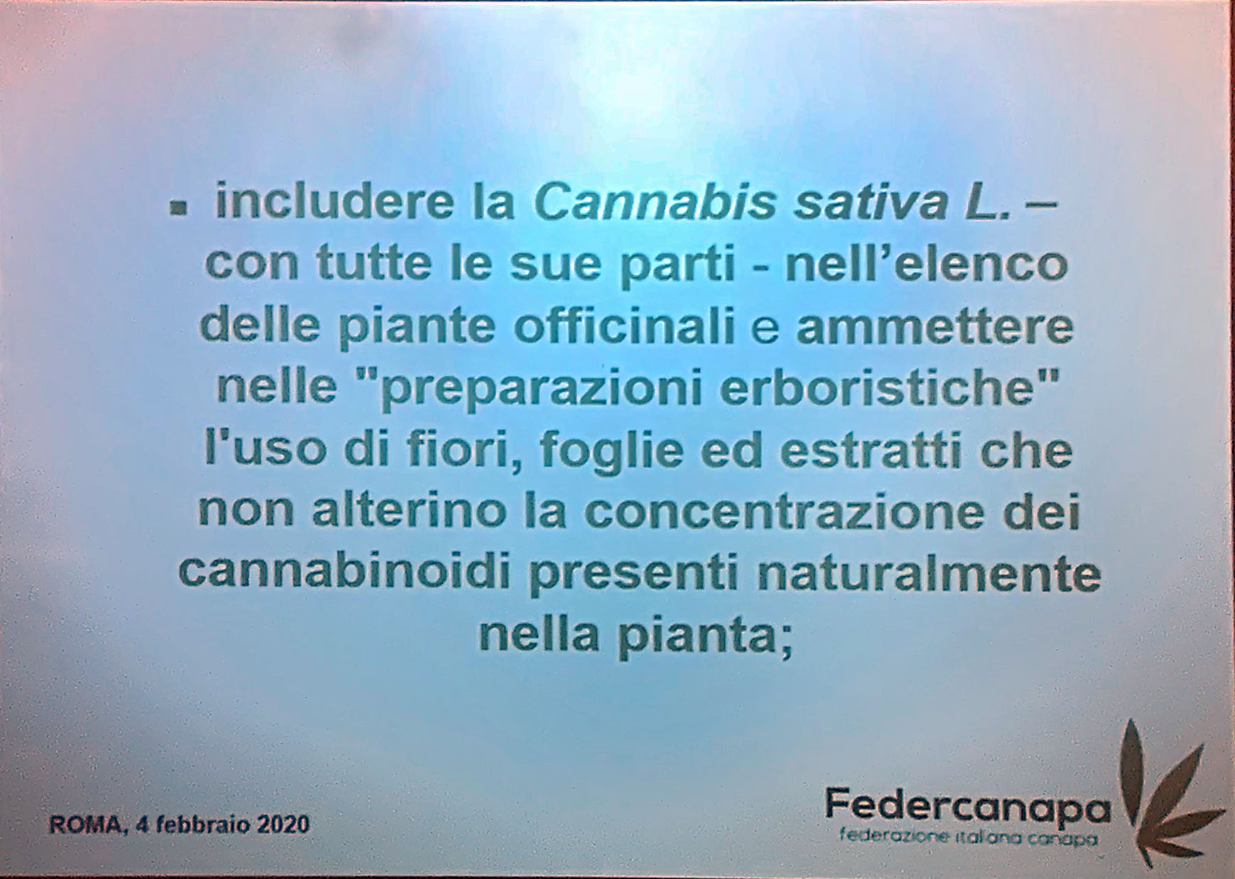 Federcanapa e la necessità di cambiare passo